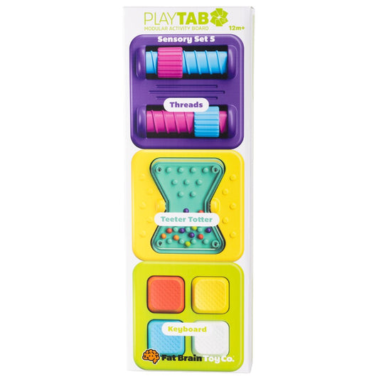 PlayTab Tile Set 5 (Threads, Teeter Totter, Keyboard) by Fat Brain Toys