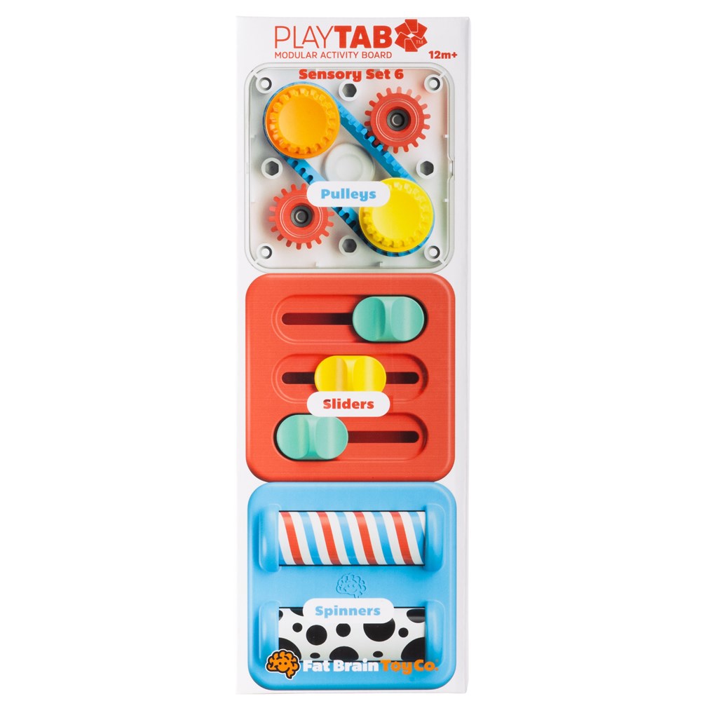 PlayTab Tile Set 6 (Pulleys, Sliders, Spinners) by Fat Brain Toys