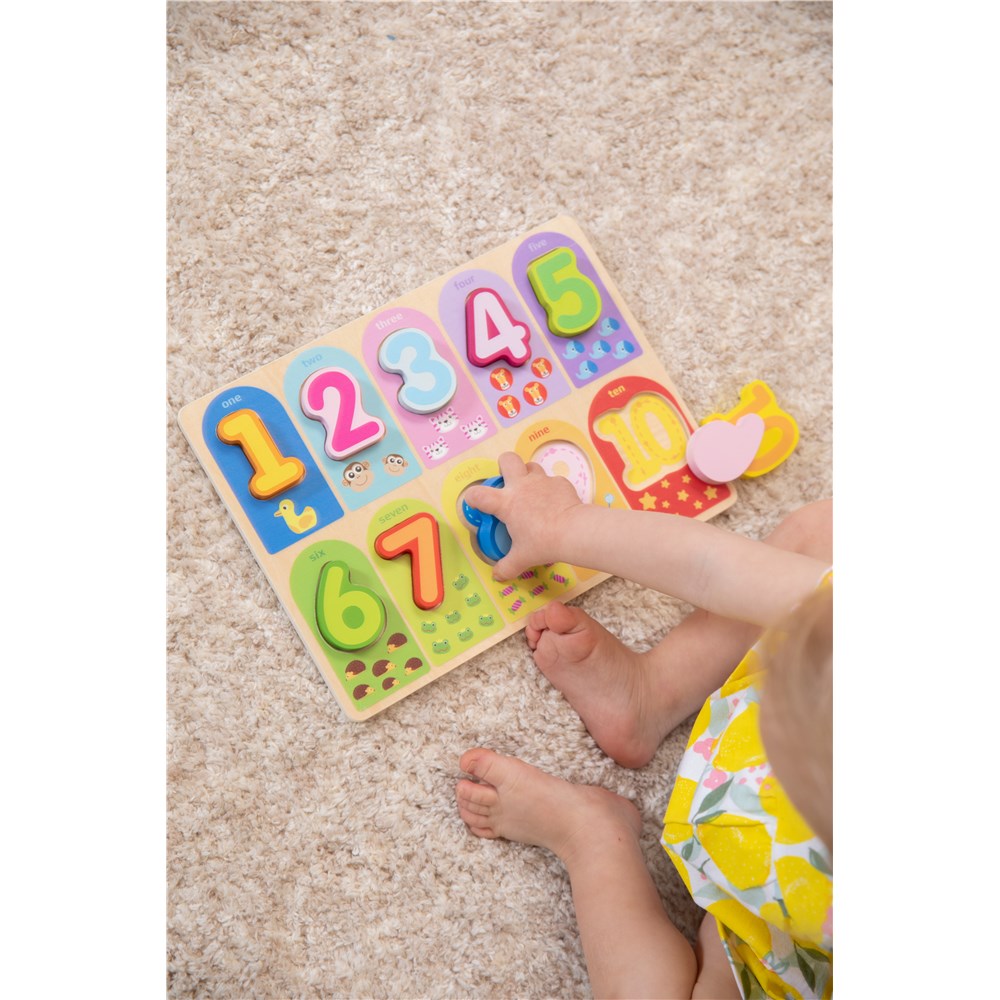 Let's Count to Ten Wooden Puzzle by Fat Brain Toys