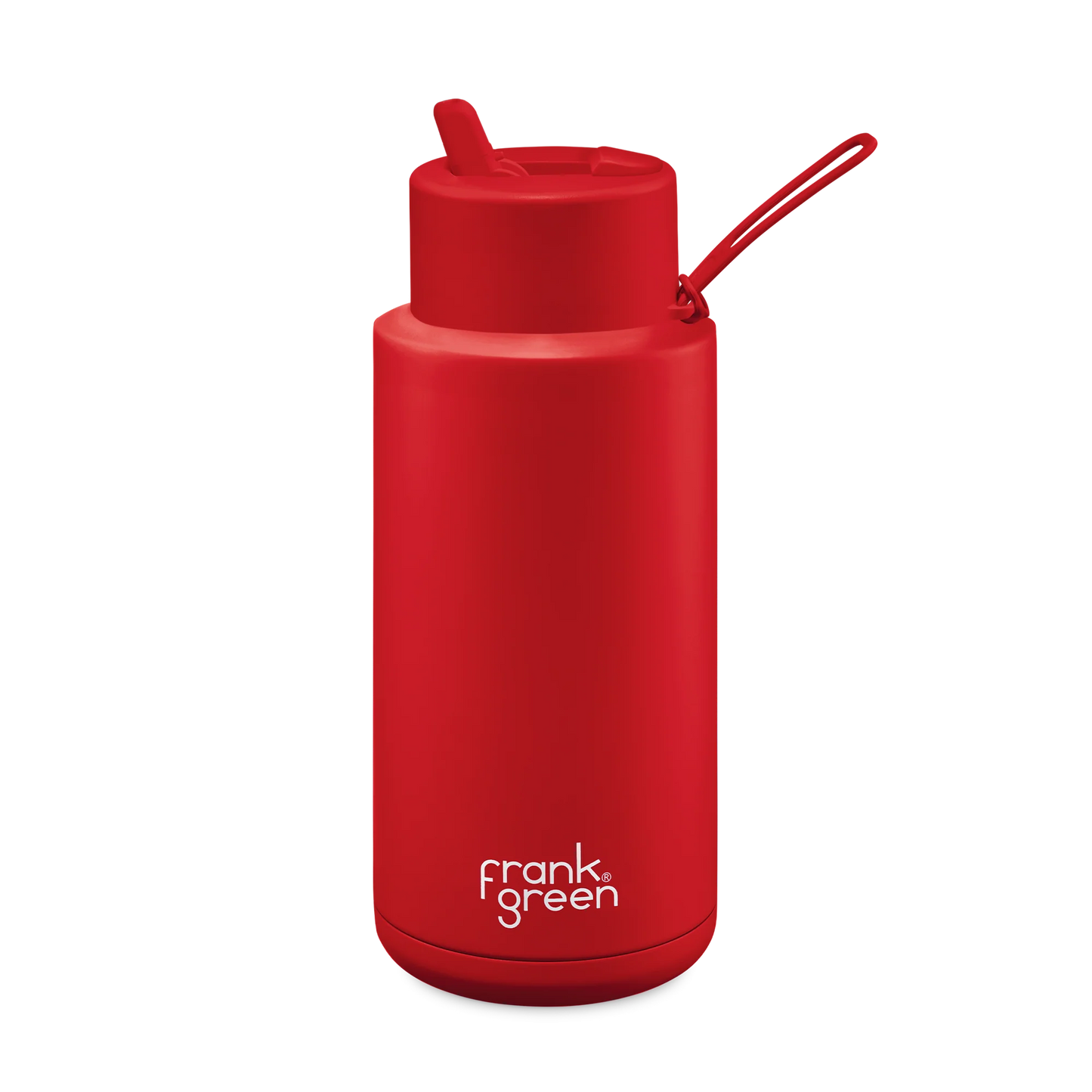 Frank Green Limited Edition Ceramic Reusable Bottle - 34oz / 1,000ml - Atomic Red