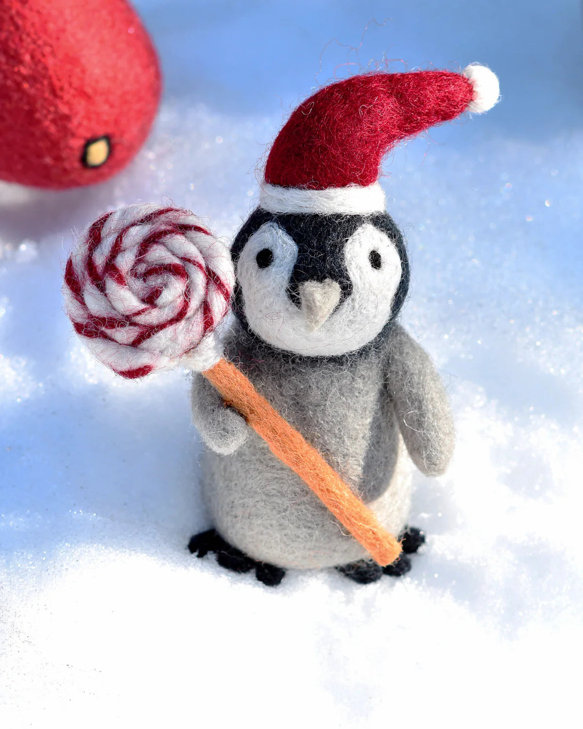 Felt Penguin with Lollipop Toy by Tara's Treasures