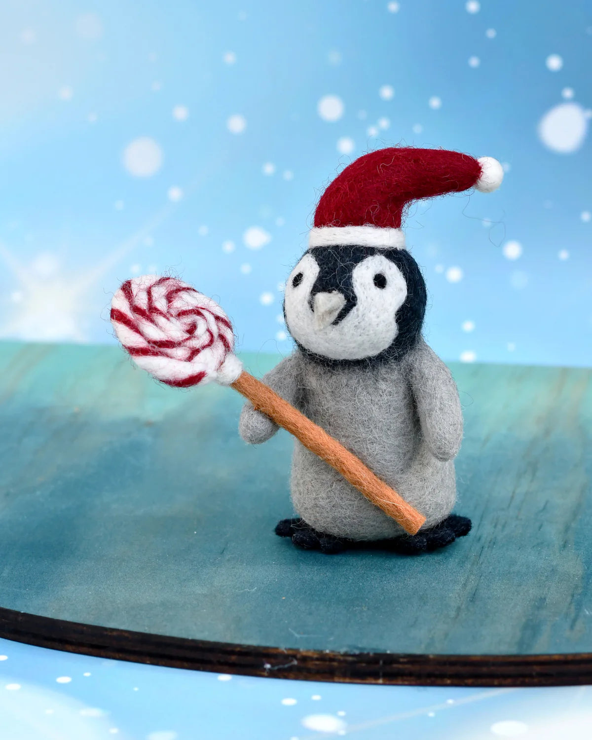 Felt Penguin with Lollipop Toy by Tara's Treasures