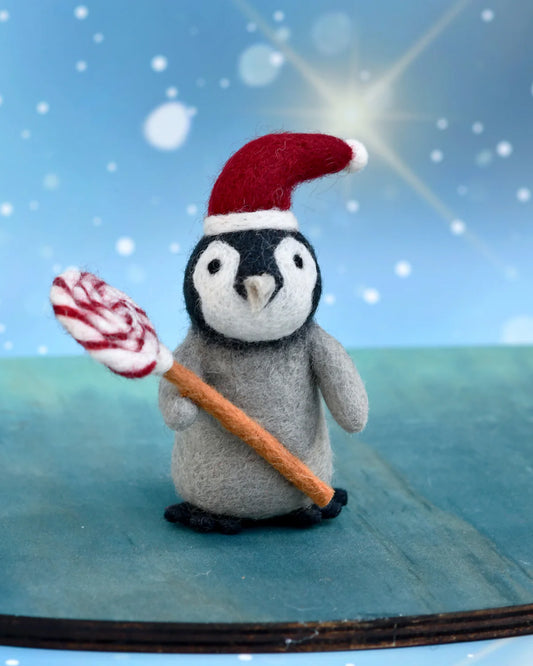 Felt Penguin with Lollipop Toy by Tara's Treasures