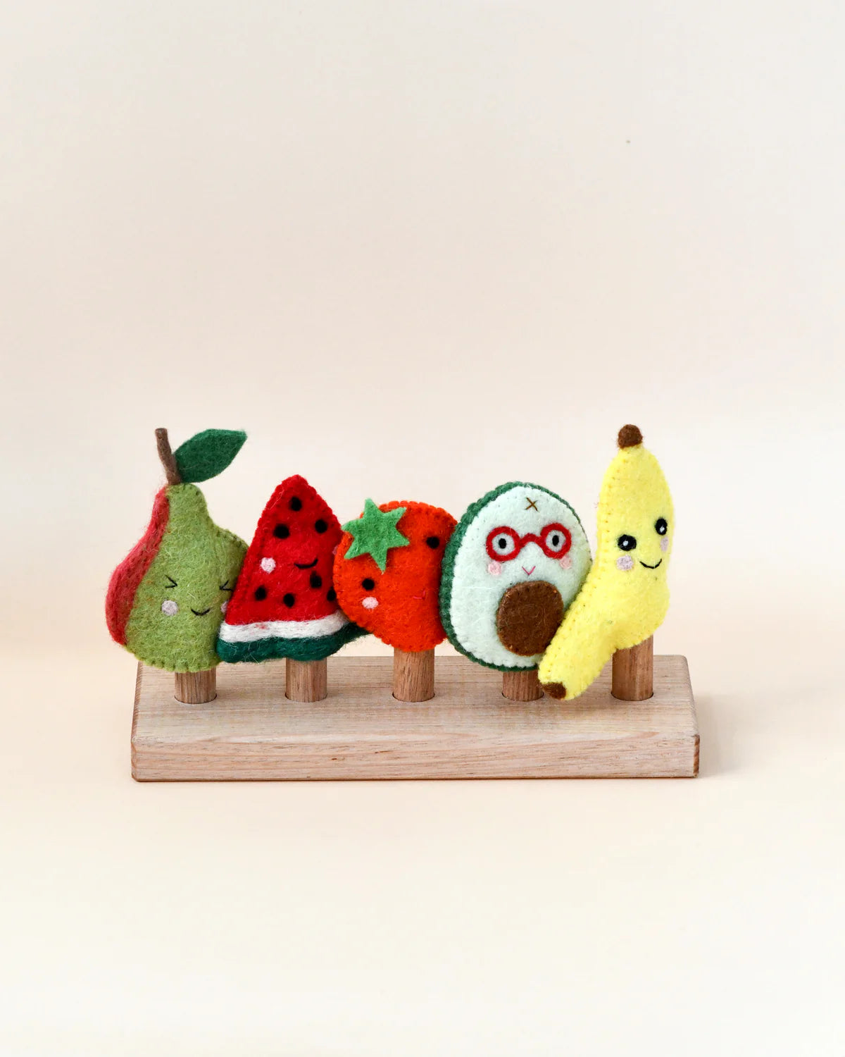 Felt Fruits Finger Puppets by Tara's Treasures