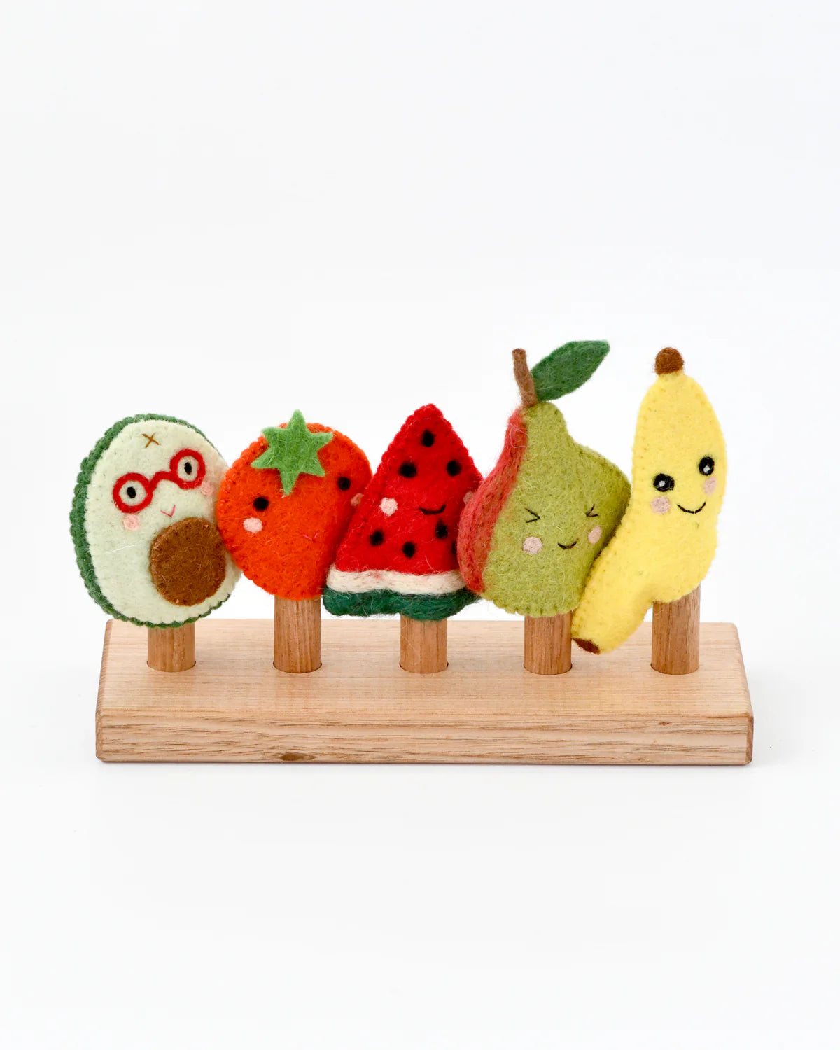 Felt Fruits Finger Puppets by Tara's Treasures