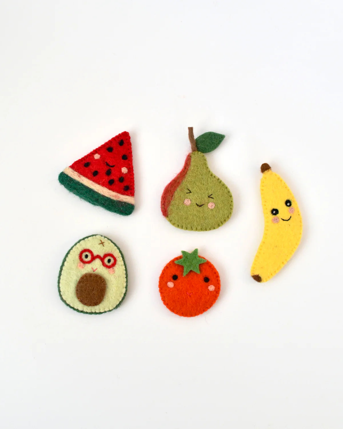 Felt Fruits Finger Puppets by Tara's Treasures