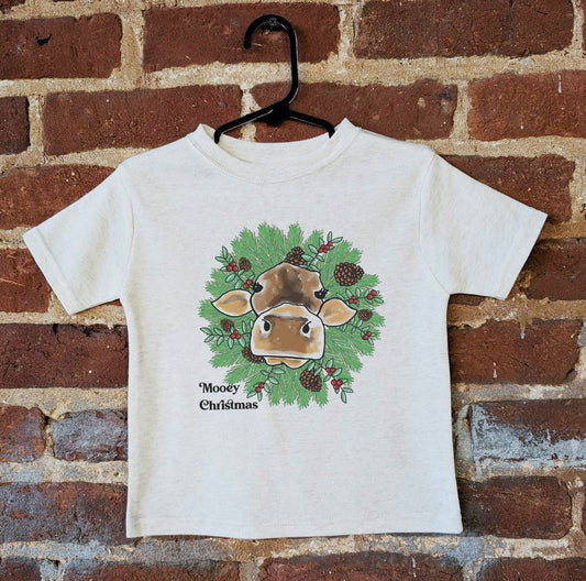 SALE "Mooey Christmas" Cute Cow Country Christmas Tee WAS $39.95