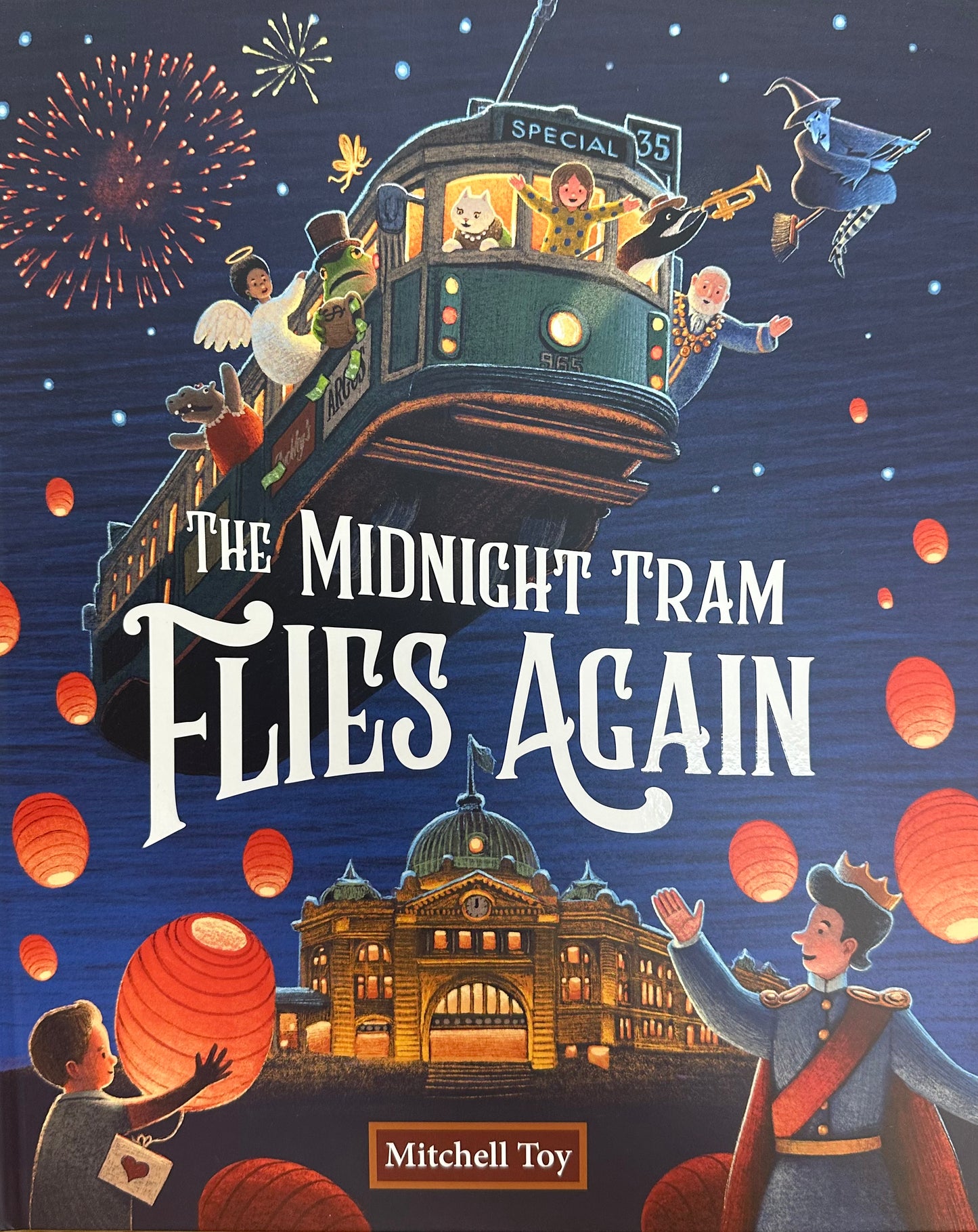 The Midnight Tram Flies Again Hard Cover Book by Mitchell Toy