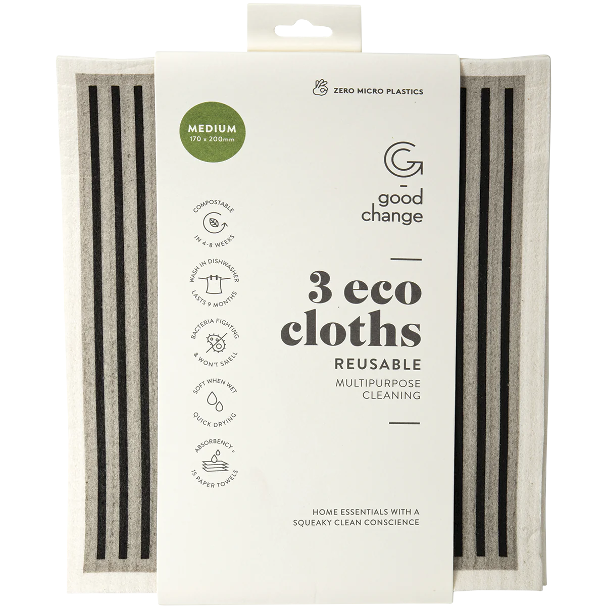 Eco Cloth Medium - Pack of Three by Good Change Store