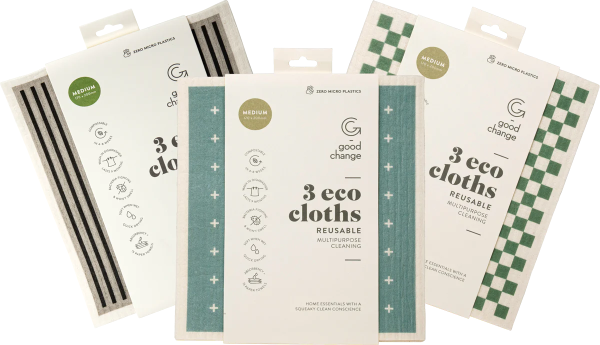 Eco Cloth Medium - Pack of Three by Good Change Store