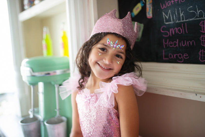Precious Pink Sequin Crown
