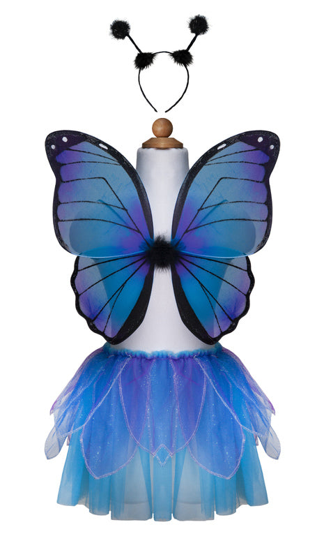 Midnight Butterfly Tutu with Wings & Headband - Size 4-6