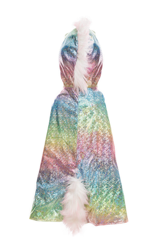 Rainbow Reversible Unicorn Dragon Cape