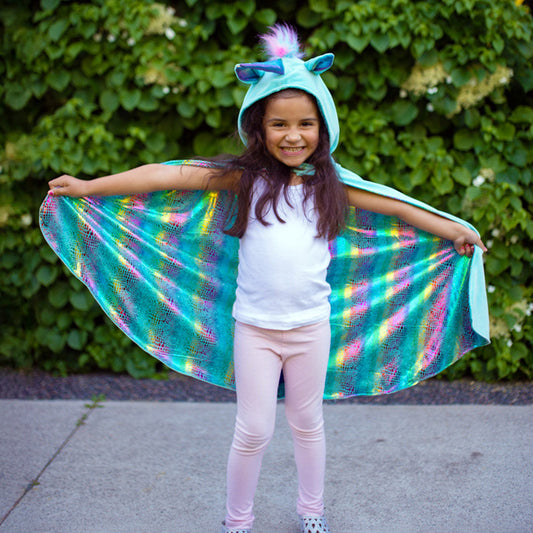 Reversible Unicorn & Dragon Cape - Size 5-6 years