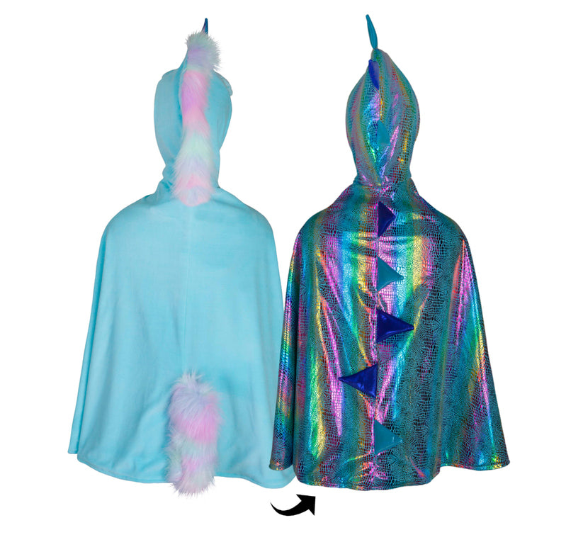 Reversible Unicorn & Dragon Cape - Size 5-6 years