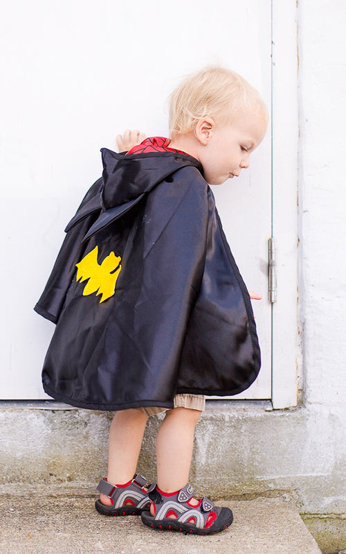 Toddler Reversible Spider & Bat Cape - Size 2-3T