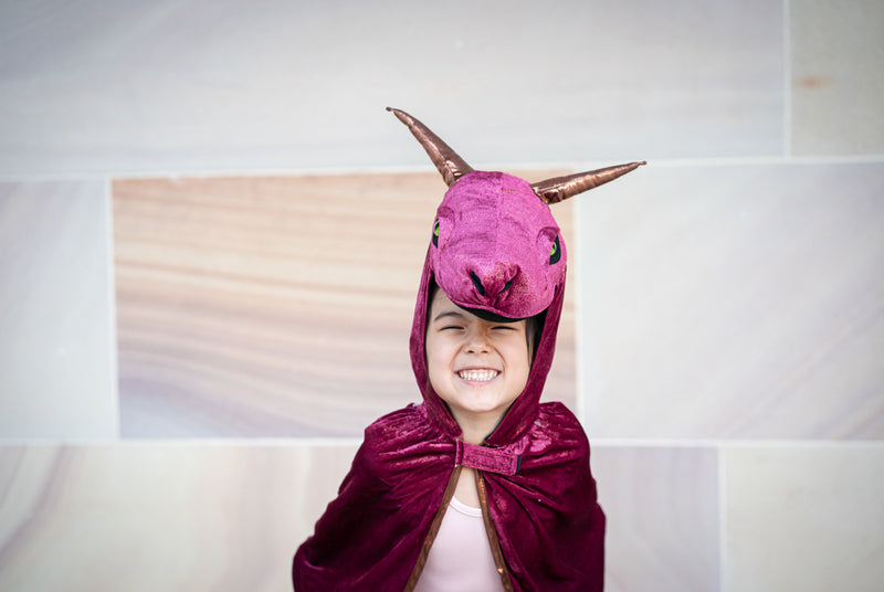 Burgundy & Copper Starry Night Dragon - Size 5-6