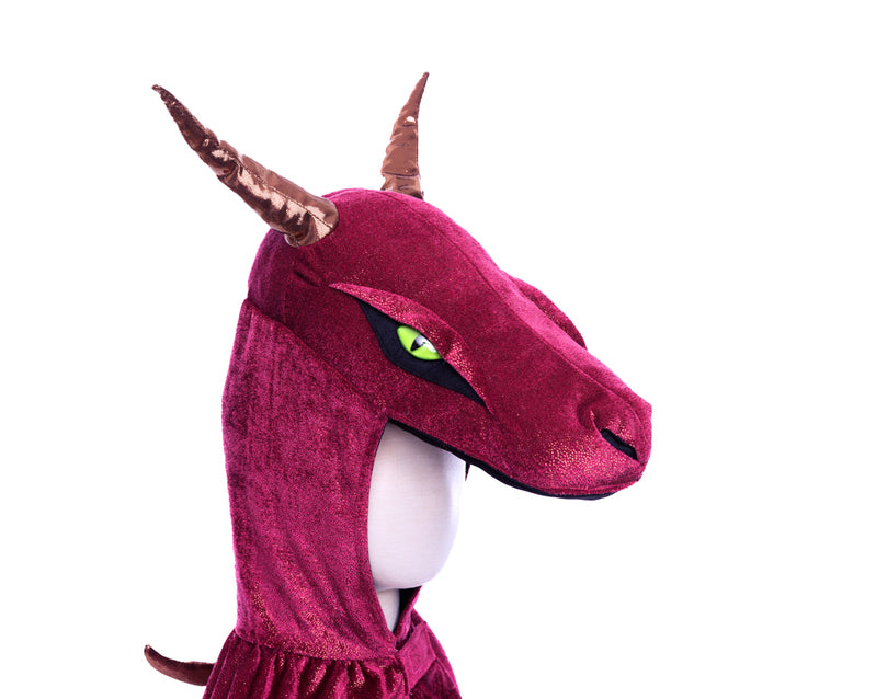 Burgundy & Copper Starry Night Dragon - Size 5-6