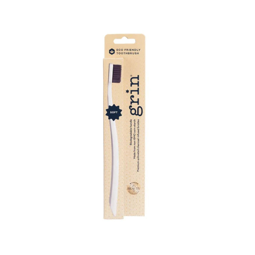 Grin Biodegradable Toothbrush Soft - Ivory