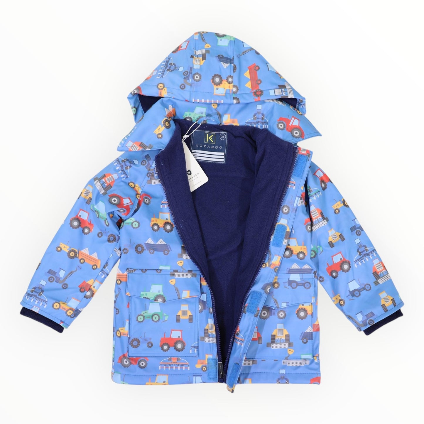 On The Farm Raincoat Blue