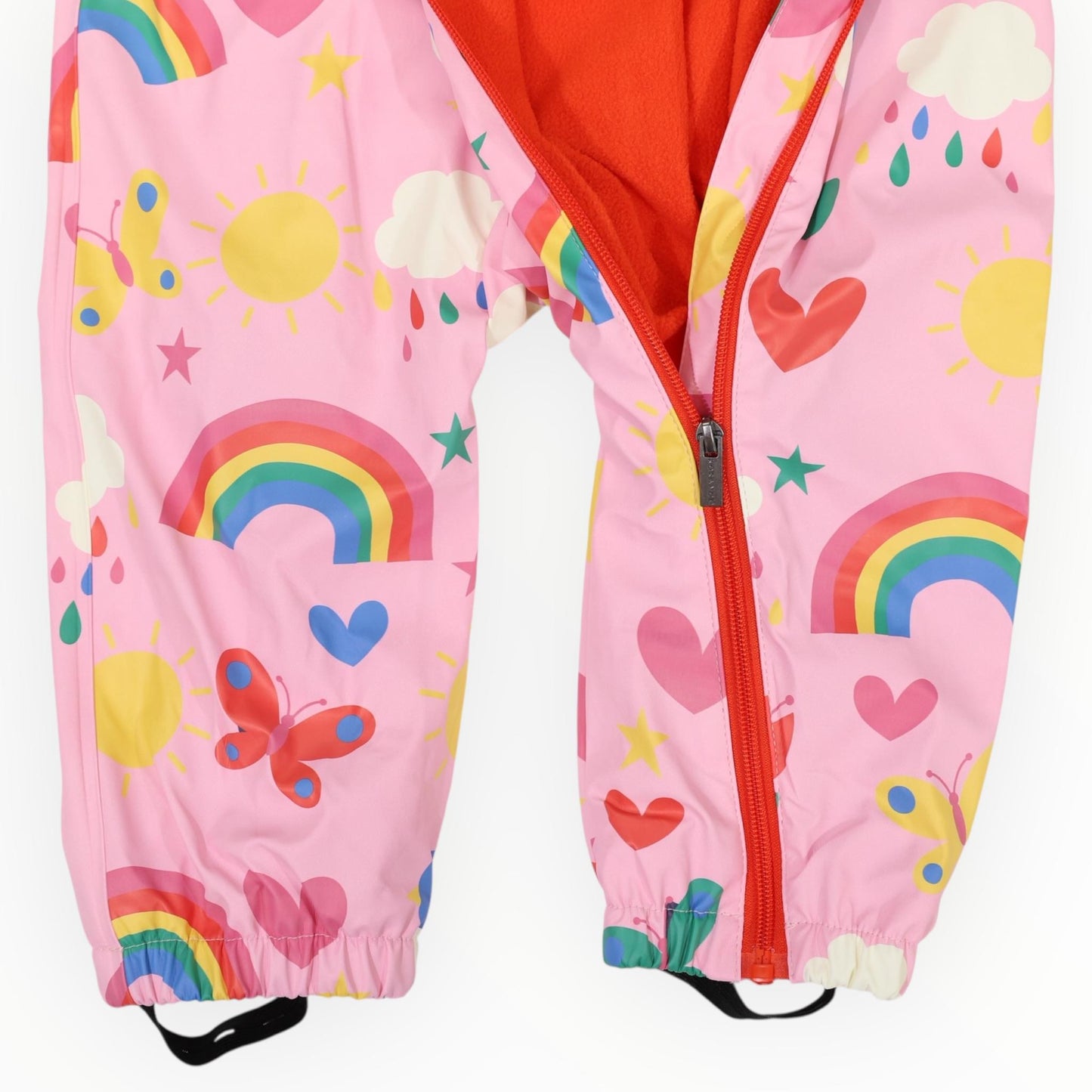Spring Rainbow Rainsuit Pink