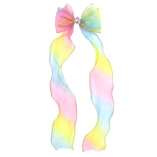 Rainbow Butterfly Bow Hair Clip