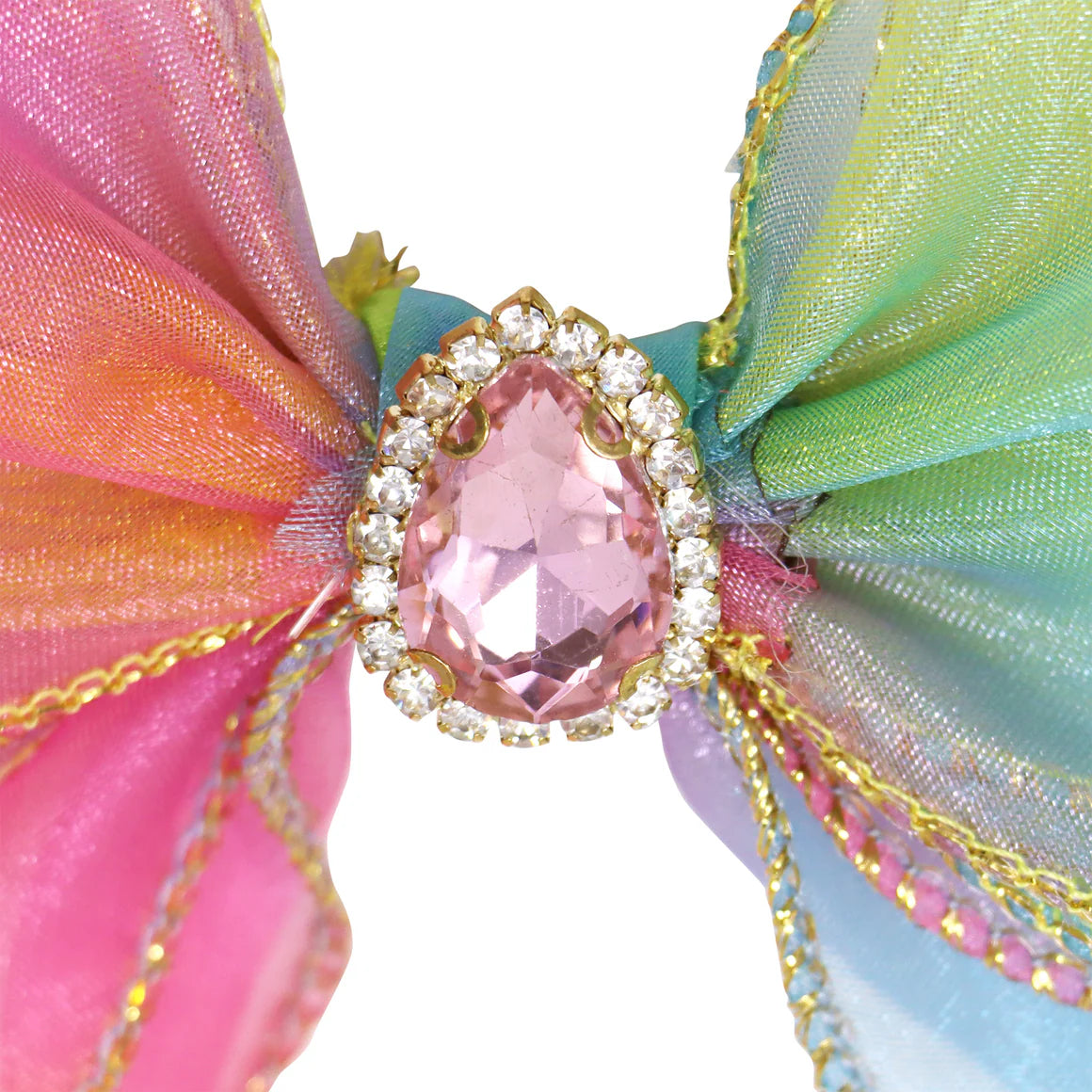 Rainbow Butterfly Bow Hair Clip