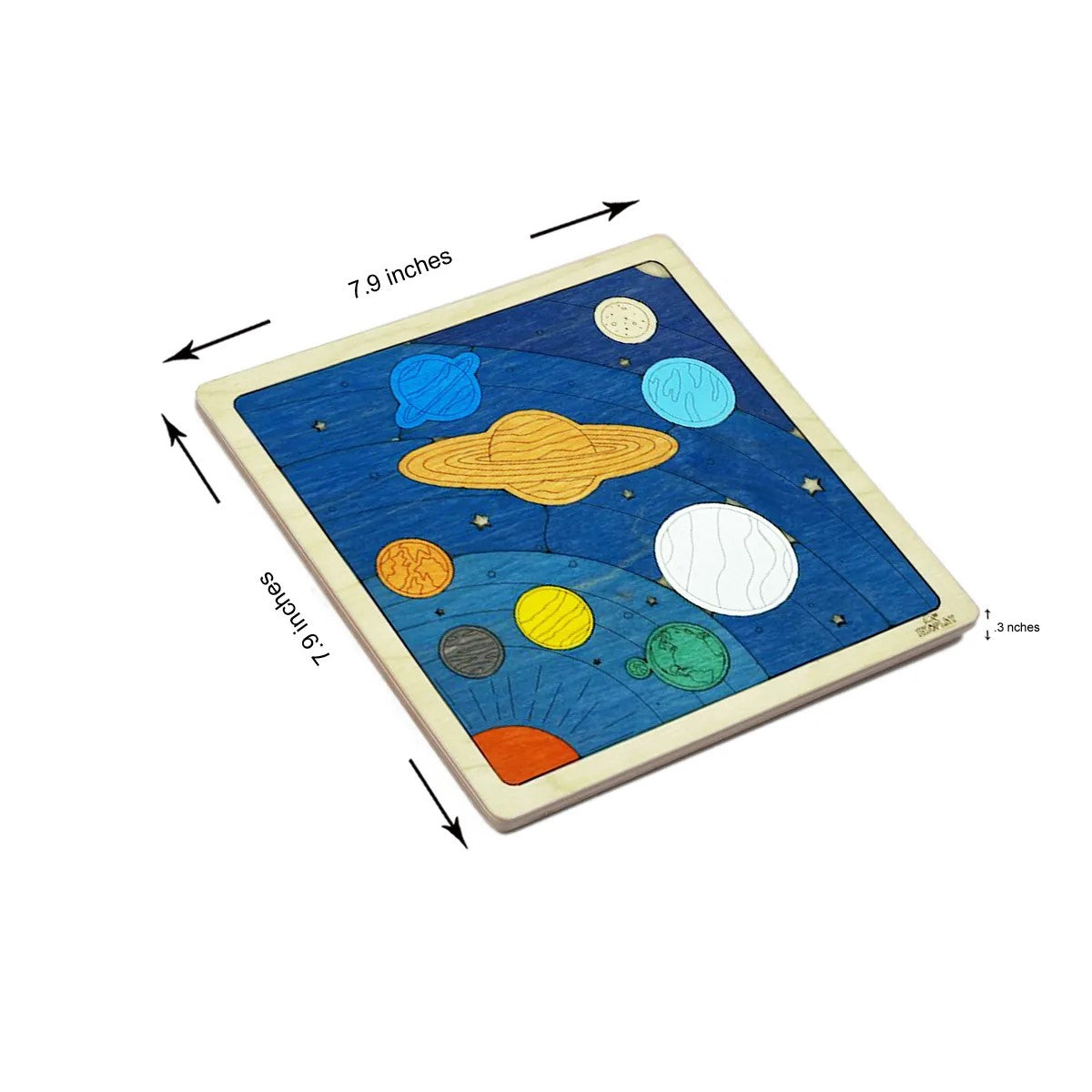 Wooden Planet Puzzle by Ekoplay