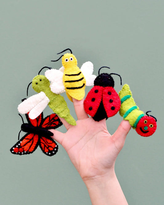 Felt Insects and Bugs Finger Puppet Set