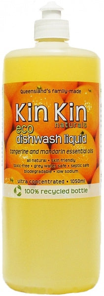 Kin Kin Naturals Eco Dishwash Liquid Tangerine & Mandarin 1050ml
