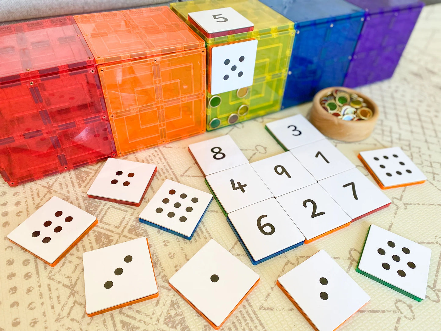 Magnetic Tile Topper - Numeracy Pack (40 Piece)