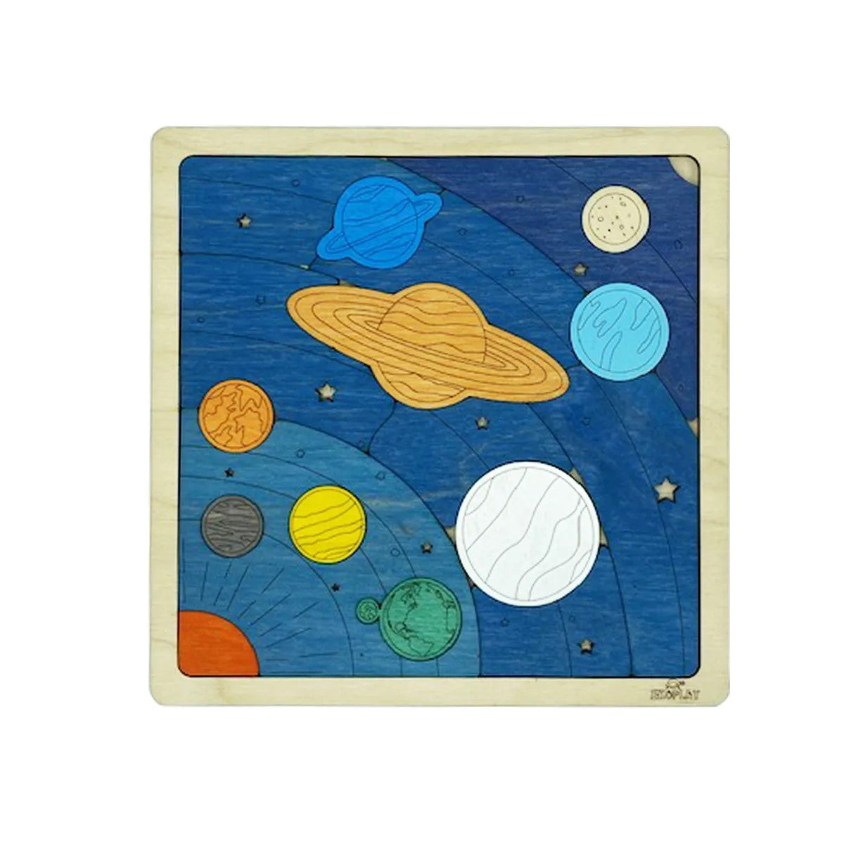 Wooden Planet Puzzle by Ekoplay