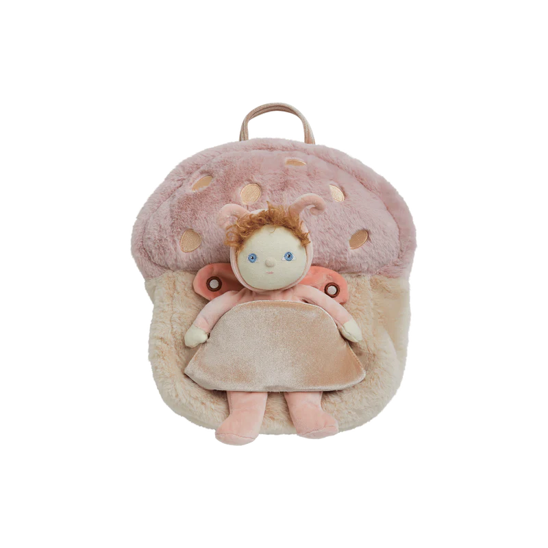 Hopalong Mushroom Backpack - Pink by Olli Ella