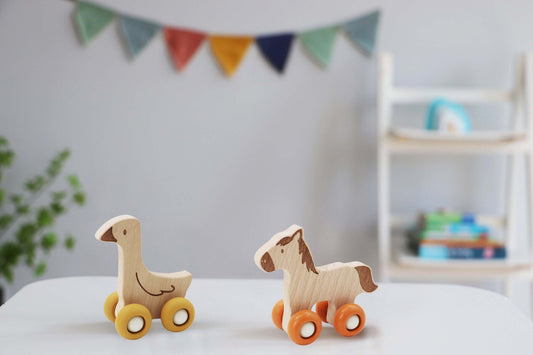 Ecowheels Farm Movers Animal Set - Duck and Horse