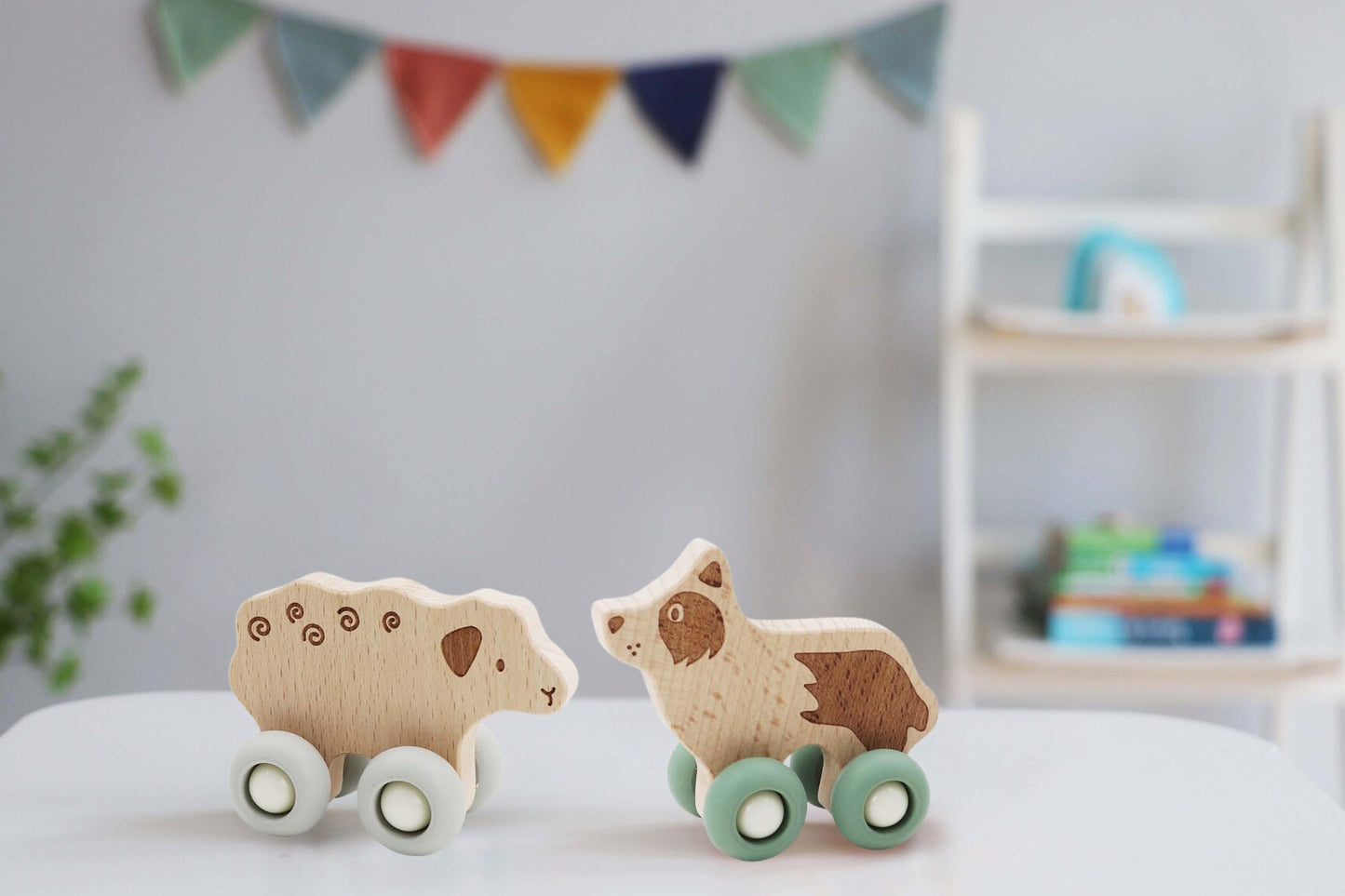 Ecowheels Farm Movers Animal Set - Dog and Sheep