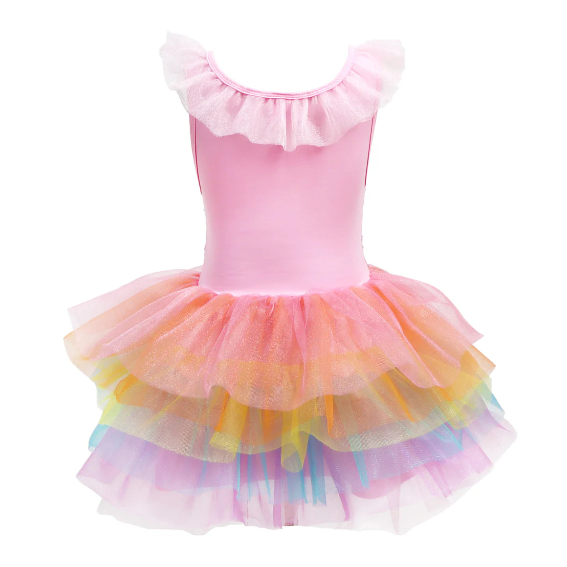 Unicorn Dreamer Multi-layered Rainbow Party Dress Size 3 to 4 Years