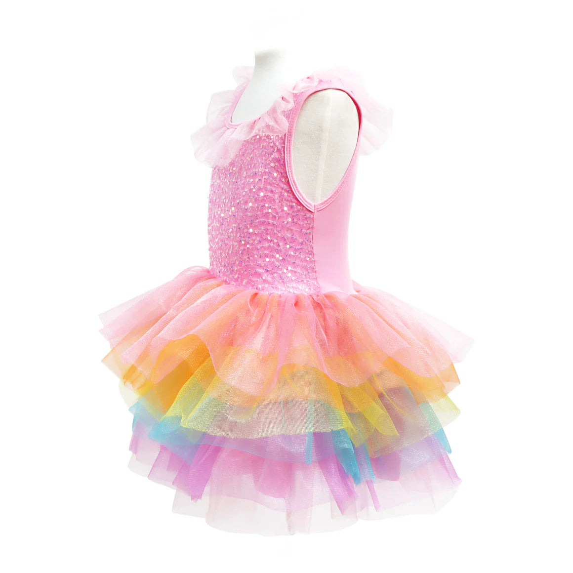 Unicorn Dreamer Multi-layered Rainbow Party Dress Size 3 to 4 Years