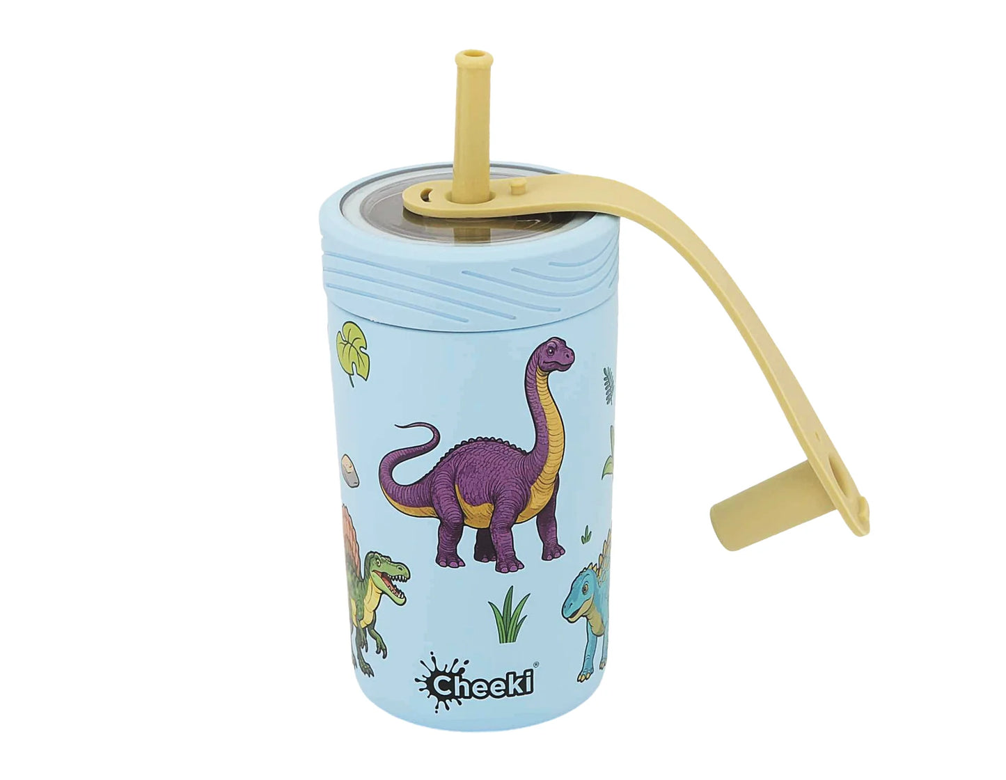 Kids 400ml Insulated Sippy Cup by Cheeki - Dinosaurs