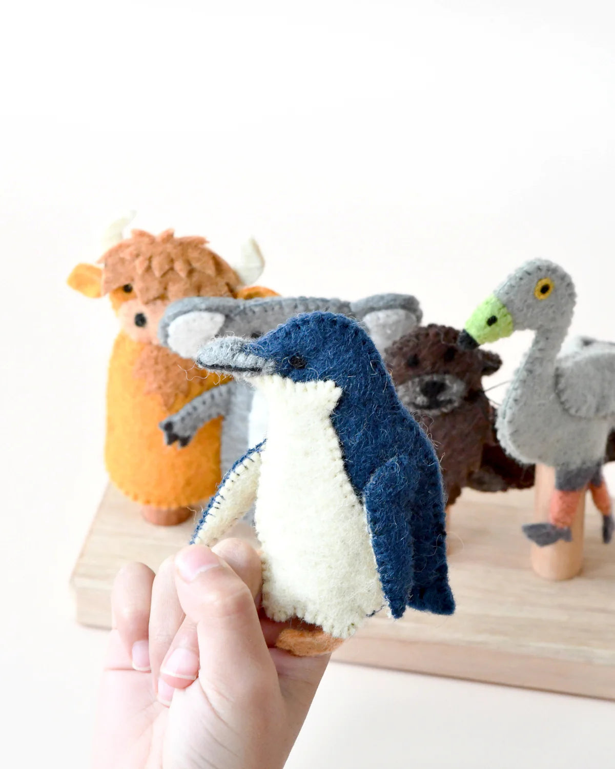 Australian Phillip Island Felt Finger Puppet Set