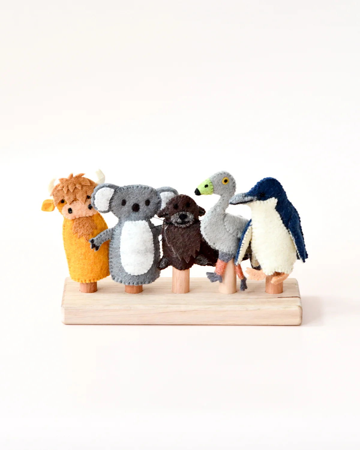 Australian Phillip Island Felt Finger Puppet Set