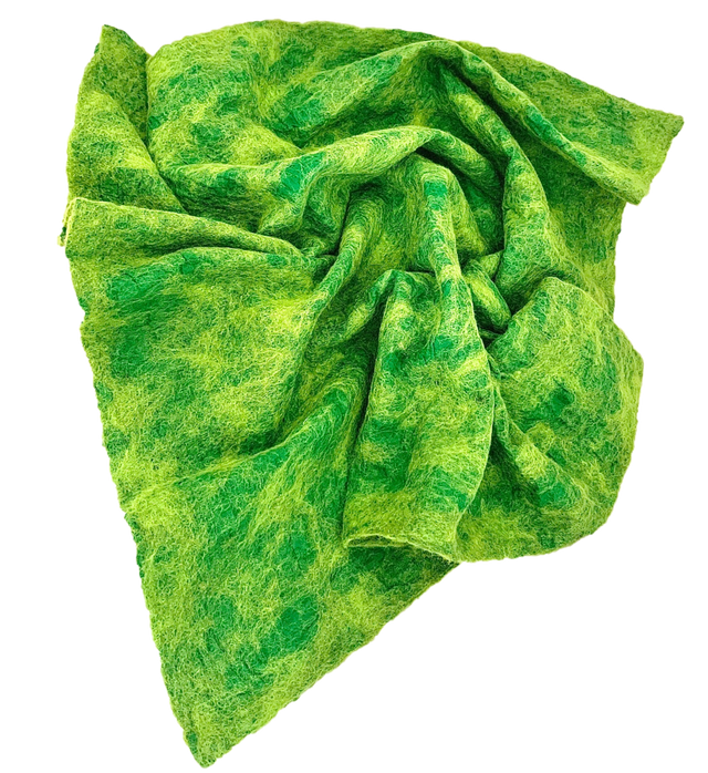 Nuno Felt Play Cloth Greens - Medium
