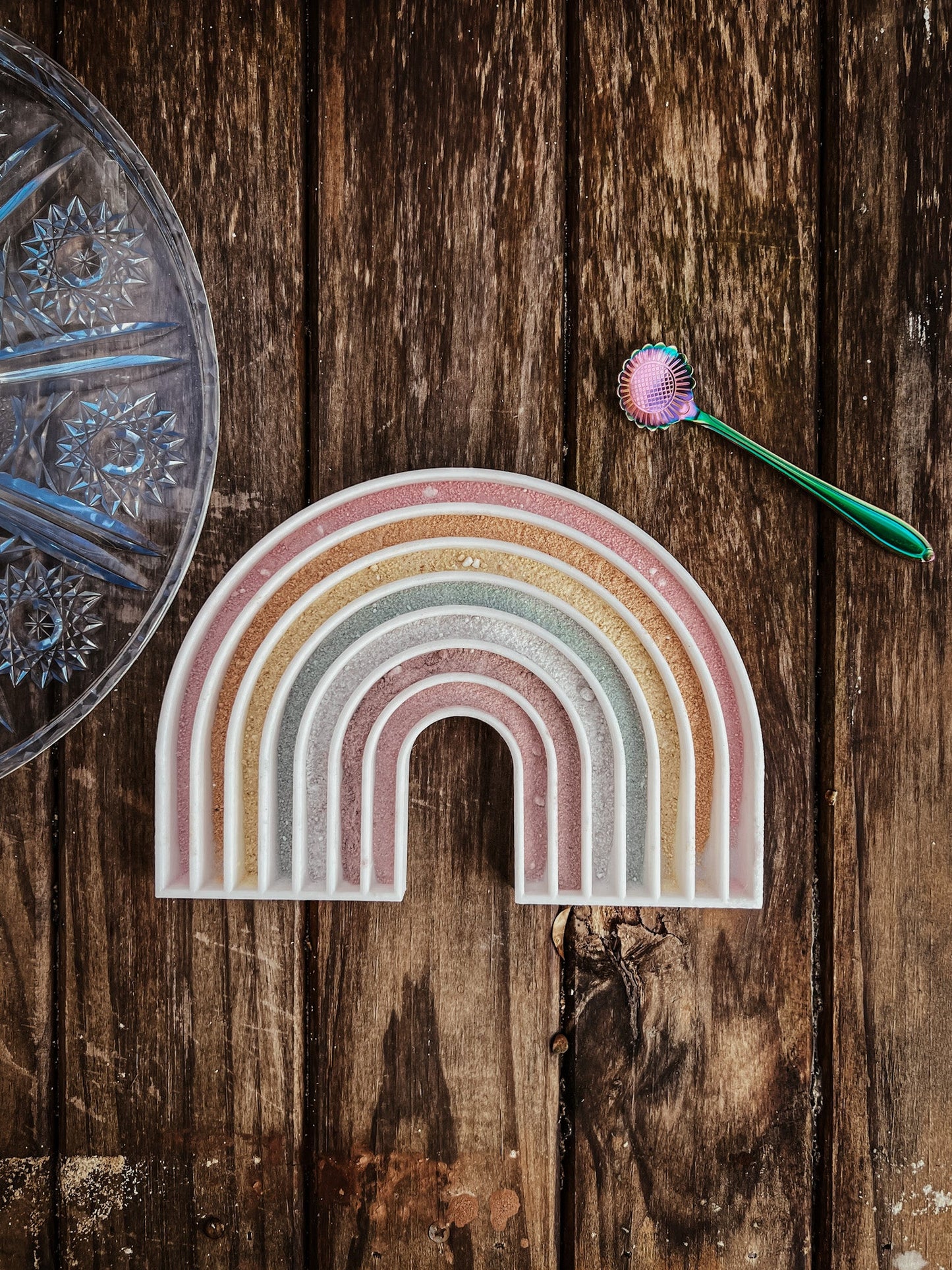 Rainbow Trinket Tray/Bioplastic Sensory Tray