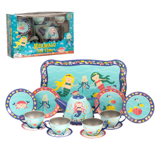 Mermaid Tin Tea Set