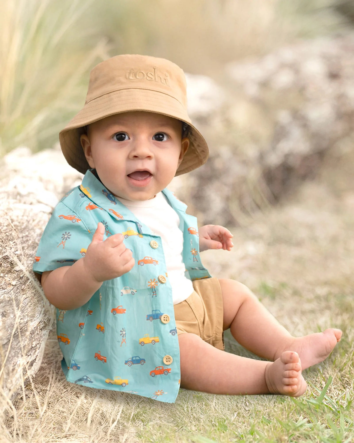 Toshi Bucket Hat Billy UPF 50+ - Driftwood