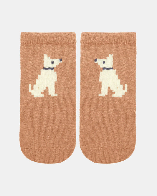 Toshi Organic Socks Ankle Jacquard - Puppy