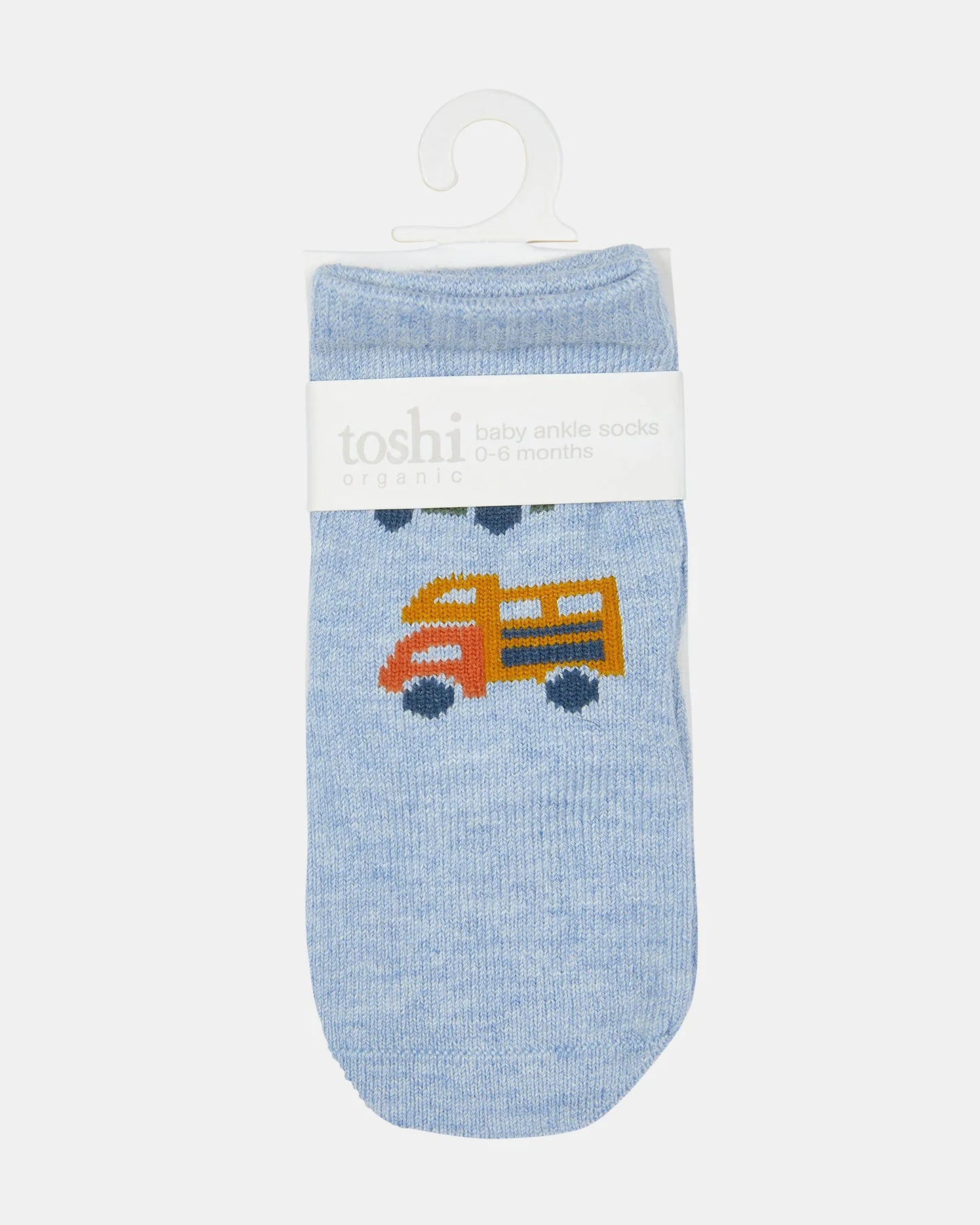 Toshi Organic Socks Ankle Jacquard - Road Trip