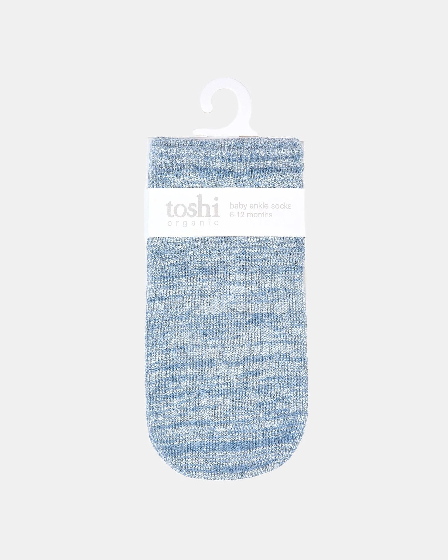 Toshi Organic Socks Ankle Marle - Storm