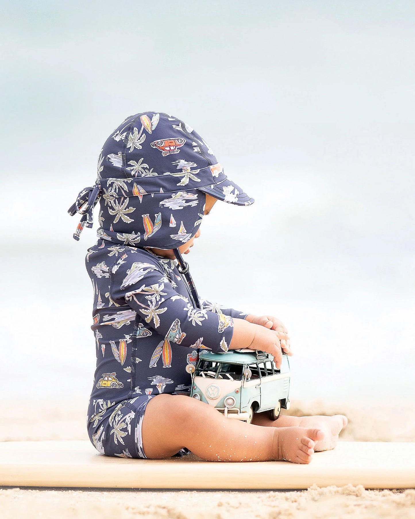 Toshi Swim Baby Flap Cap Classic Twilight