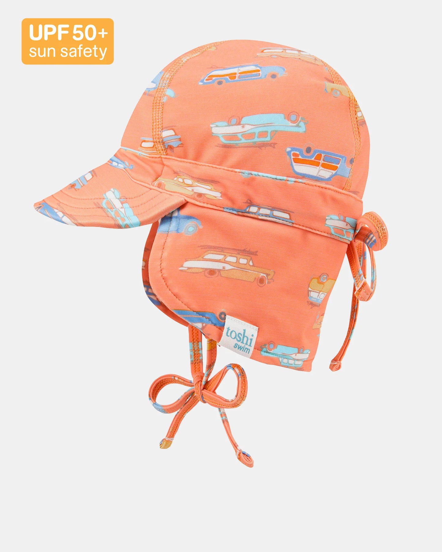 Toshi Swim Baby Flap Cap Classic Surfs Up
