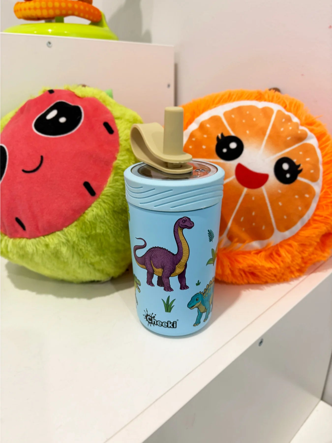 Kids 400ml Insulated Sippy Cup by Cheeki - Dinosaurs